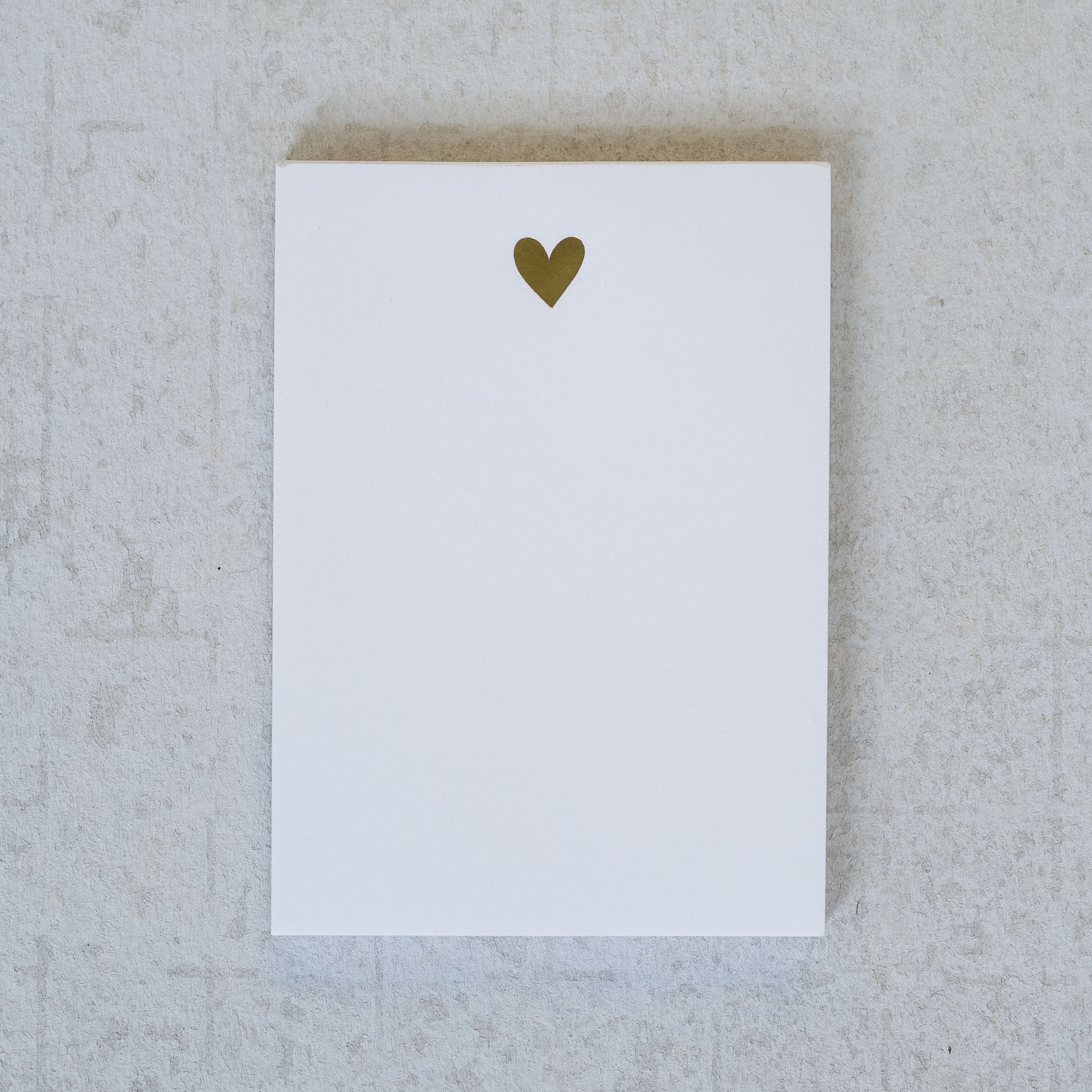 Gold Heart Mini Notepad