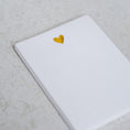 Load image into Gallery viewer, Gold Heart Mini Notepad
